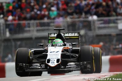 Force India plutôt performante en qualifications
