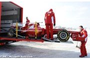 La Ferrari F2012 a pris la direction de Jerez ce soir (+ photos)