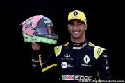 Ricciardo explique le message écrit sur son casque