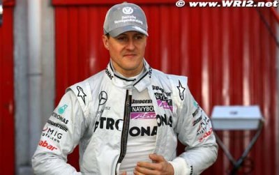 Schumacher testing superbikes before Singapore