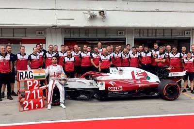 Raghunathan a aussi pu tester l’Alfa Romeo C38