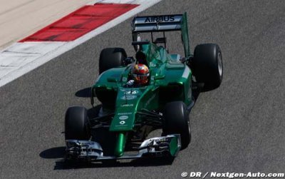 Frijns au volant de la Caterham vendredi à Bahreïn