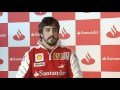 Vidéos - Interview de Fernando Alonso au Gala Santander