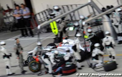 Red Bull and Mercedes lead the pitstop race