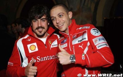 Valentino Rossi est fan de Fernando Alonso