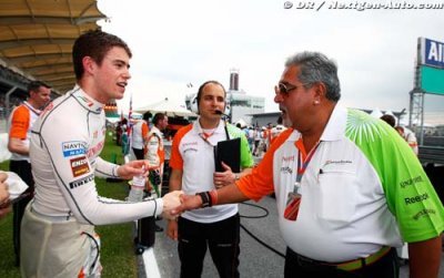 Force India prendra son temps pour choisir ses pilotes