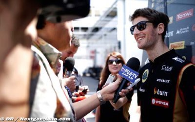 Grosjean a le sourire avant Monaco