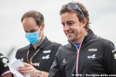 Alonso&nbsp;: objectif top 6 sur le sec, le podium possible sous la pluie
