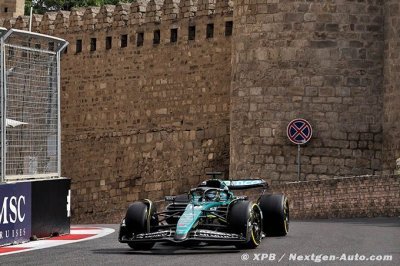 Aston Martin F1 a travaillé pour les qualifications à Bakou