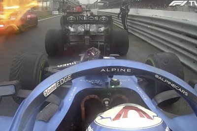 Ocon était proche de la crevaison mais marque un point sans s’arrêter