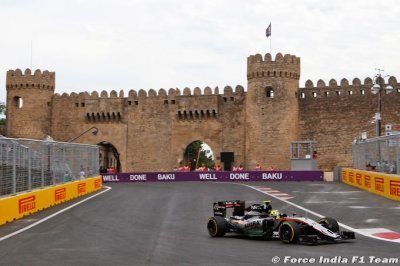 FP1 & FP2 - European GP report: Force India Mercedes