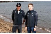 Signs of strain between Mercedes duo