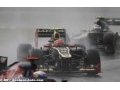 Libres 1 : Grosjean prend la tête sous la pluie