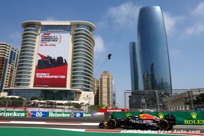 Baku, FP: Verstappen quickest in disrupted practice session
