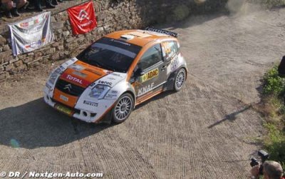 J-WRC&nbsp;: Ancian mène une intense bataille
