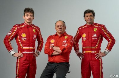 Sainz, Vasseur deny Ferrari disunity in 2024