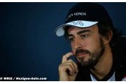 Alonso avec une main bandée à Silverstone