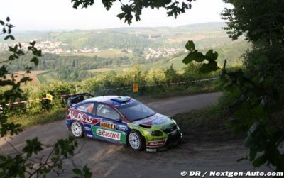 Latvala au pied du podium du Rallye d’Allemagne