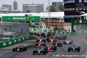 La FIA publie le calendrier F1 provisoire pour 2018