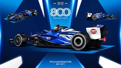 Williams dévoile sa livrée 800e GP pour Silverstone