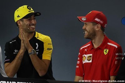 Ricciardo compare la saison 2019 de Vettel à 2014