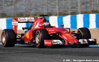 Pas de reflets sur la Ferrari SF15-T