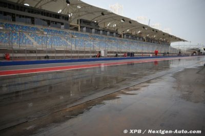 La pluie s’invite pour la F1 en ce vendredi dans le désert de Sakhir&nbsp;!