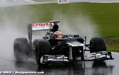 Free 2: Pastor Maldonado heads wet Practice at Hockenheim
