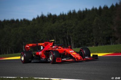 Leclerc takes pole in Belgium as Ferrari lock out front row