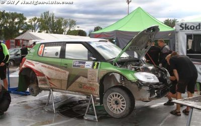Skoda’s flying Finn to start first on day two