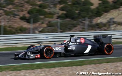Sutil a piloté une Sauber pour la première fois