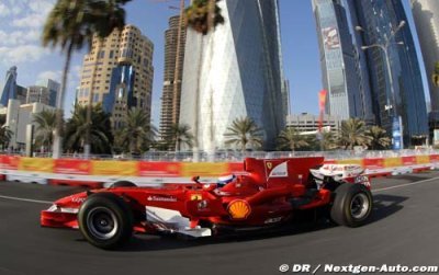 Ferrari a fait sa première démonstration au Qatar
