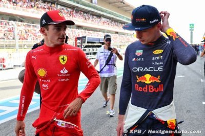 Verstappen&nbsp;: Leclerc et Ferrari ont fait ’un week-end très solide’
