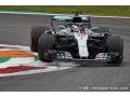 Les Mercedes en deuxième ligne à Monza