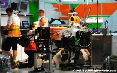 Force India team member leaving Bahrain after attack