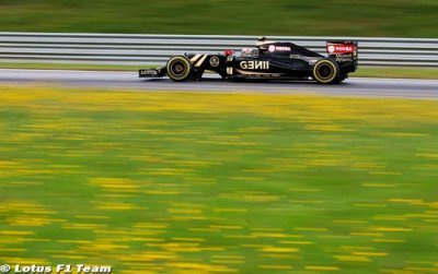 Lotus en forme pour les essais libres en Autriche