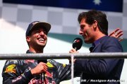 Ricciardo évoque son admiration pour Webber