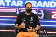 Hamilton n'a pas encore eu besoin d'essayer la F1 2022 en simulateur