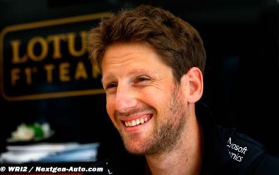 Grosjean a passé du temps en famille durant la pause