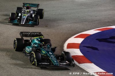 Krack salue la ’superbe’ performance d’Aston Martin F1 à Singapour