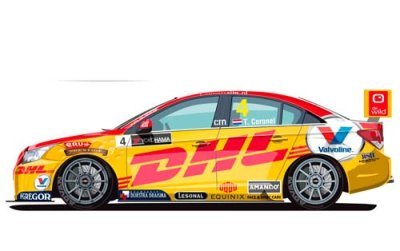 DHL dominates livery - Tom Coronel in 2015 FIA WTCC