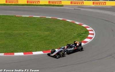 Hulkenberg est content de marquer quatre points