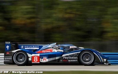 Petit Le Mans, Libres 1 : Les deux Peugeot 908 prennent le dessus