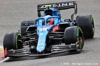 Ocon sauve les meubles dans sa Alpine F1 en difficulté sous la pluie