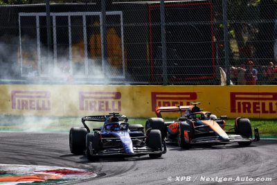 Huitième, Norris a été piégé par la vitesse de pointe d’Albon