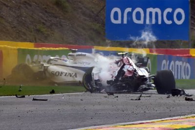 Russell remercie le Halo, Giovinazzi est désolé pour lui et Alfa