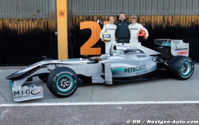 Mercedes présente sa monoplace 2010