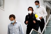 Fernando Alonso est de retour à Enstone, à l'usine Renault F1