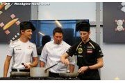 Grosjean et Button se livrent à une course culinaire !