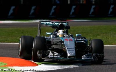 Hamilton wins in Monza but technical issue puts victory in doubt
